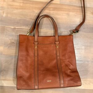 Fossil Leather Handbag